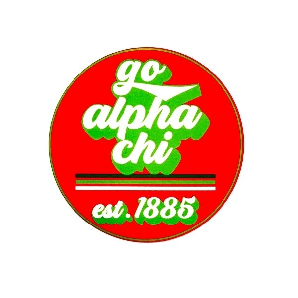 Alpha Chi Omega Decal Sticker with GoSorority Design