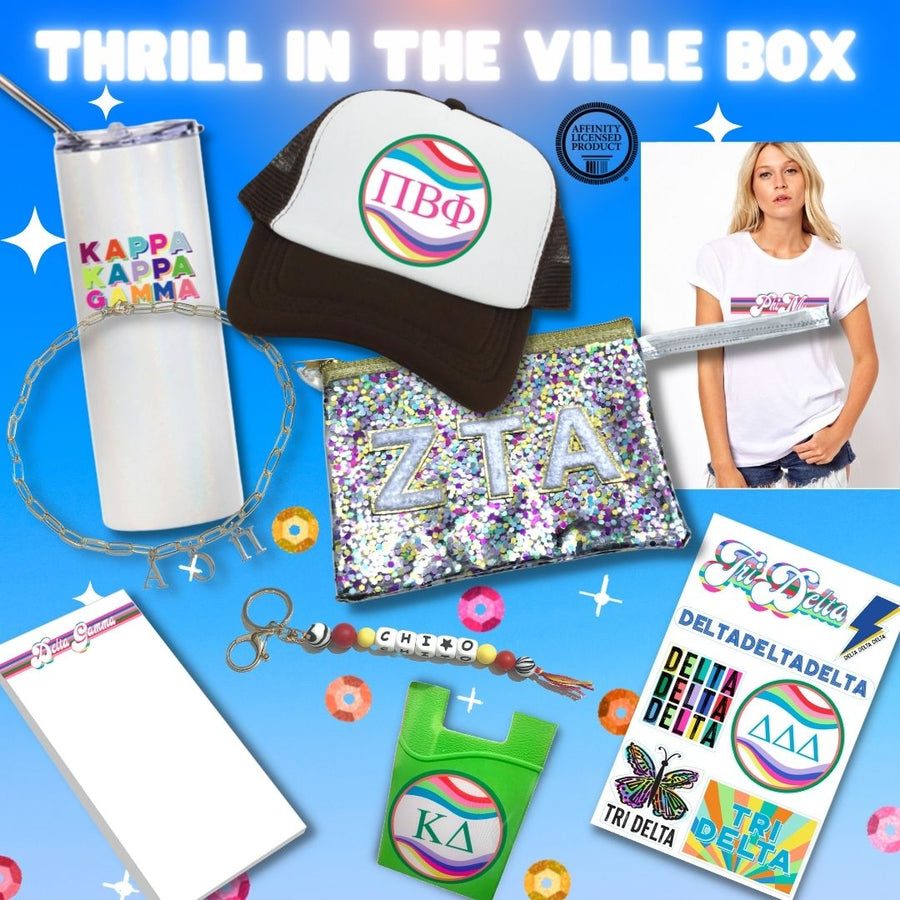 "Thrill in the Ville" Sorority Happy Box - Alpha Chi Omega