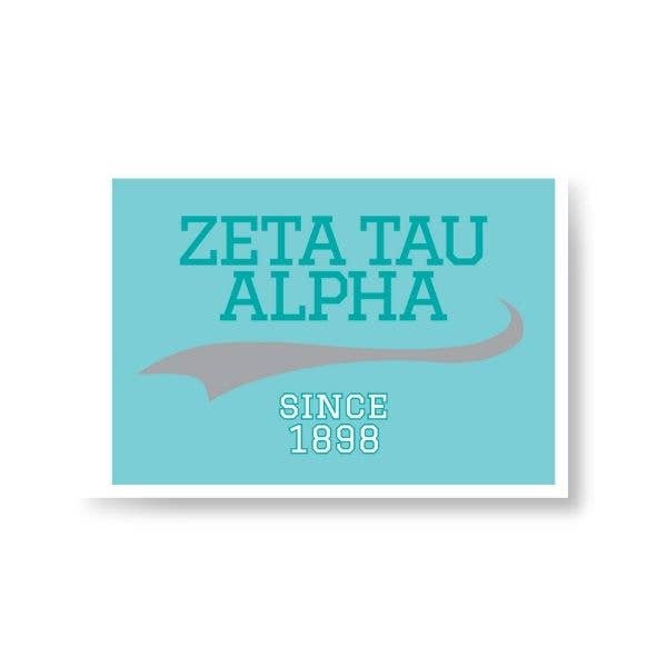 Zeta - Sorority Peel & Stick Patch - Collegiate Design