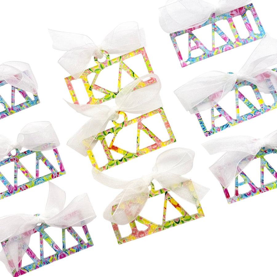 Sorority Greek Letter Bar Ornaments