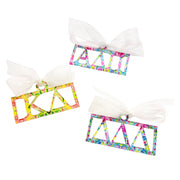 Sorority Greek Letter Bar Ornaments