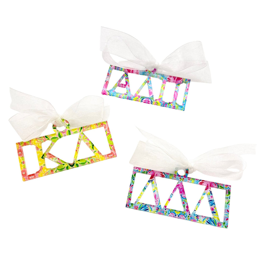 Sorority Greek Letter Bar Ornaments