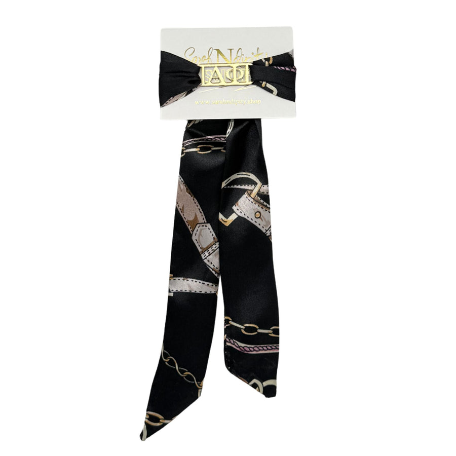 Alpha Phi - Tie Scarf with Sorority Greek Slide