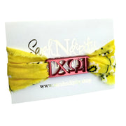 Chi Omega - Bandana Wrap w/ Metallic Acrylic Slide