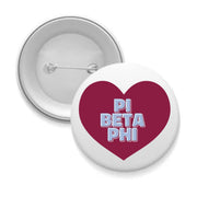 Pi Phi Sorority Button - Choose Your Design/Size