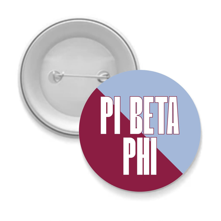 Pi Phi Sorority Button - Choose Your Design/Size