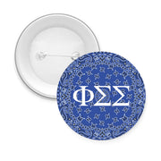 Sorority Pin-back Buttons - Bandana with Greek Letters