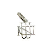 Monogram Charm - with or without scarf necklace