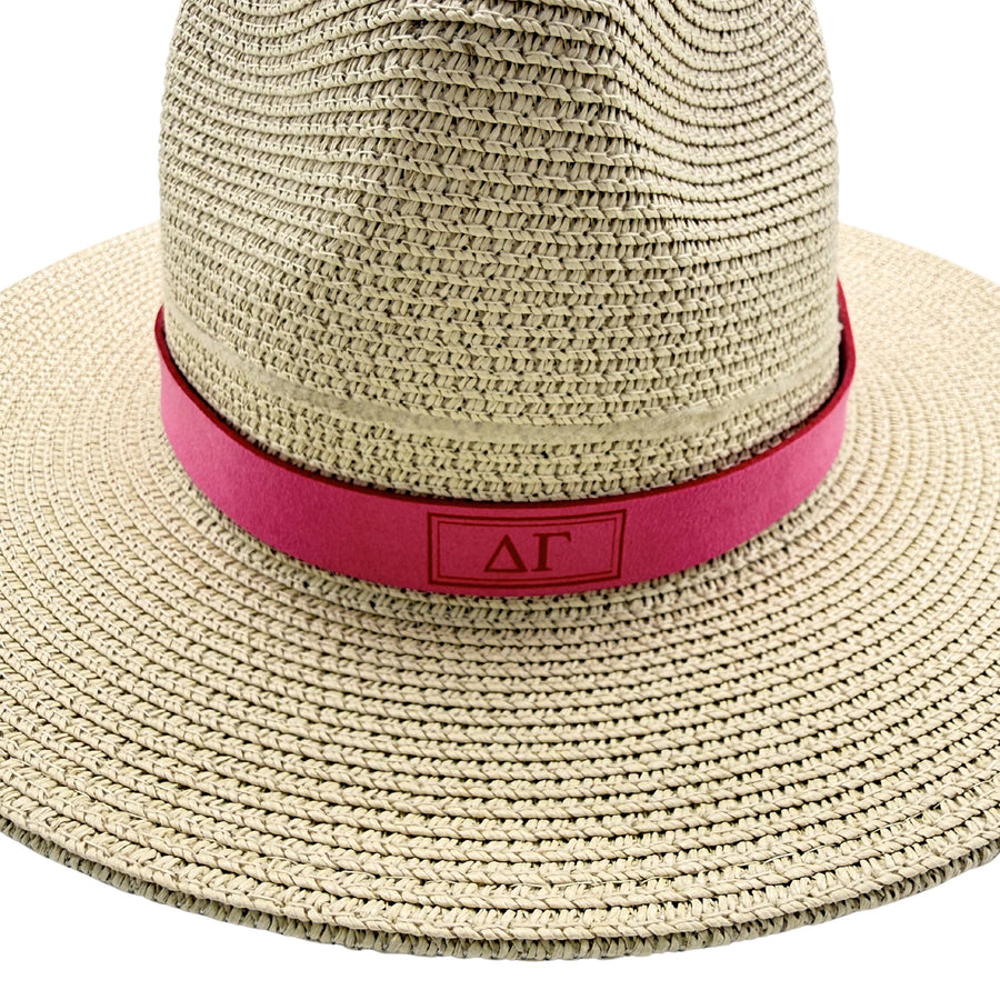 Sorority Greek Letter Faux Suede and Satin Scarf Bands