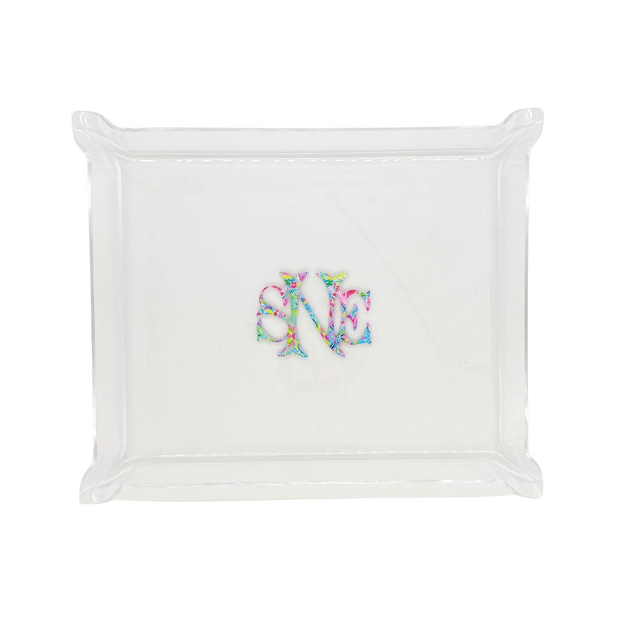 Personalized Pinched Acrylic Trays