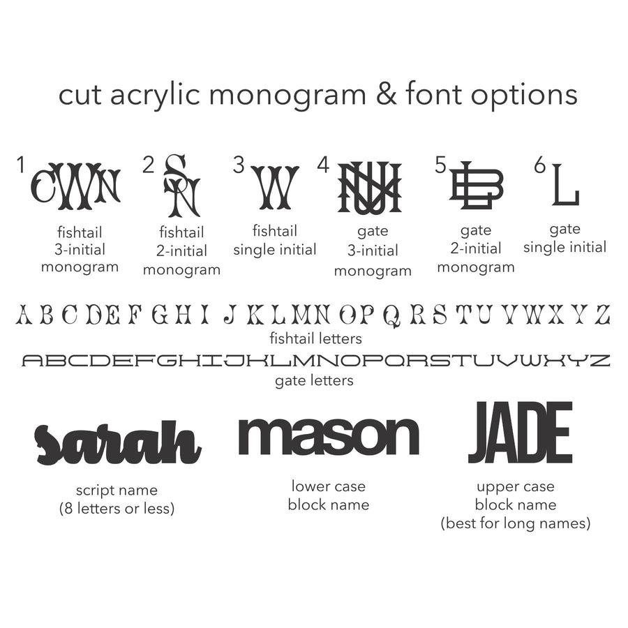 Personalized Pinched Acrylic Trays