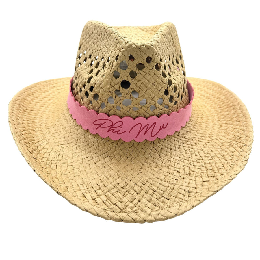 Sorority Scalloped Faux Suede and Satin Scarf Bands
