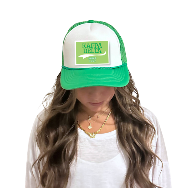 Kaydee - Sorority Trucker Hat w/ Patch - Collegiate Design