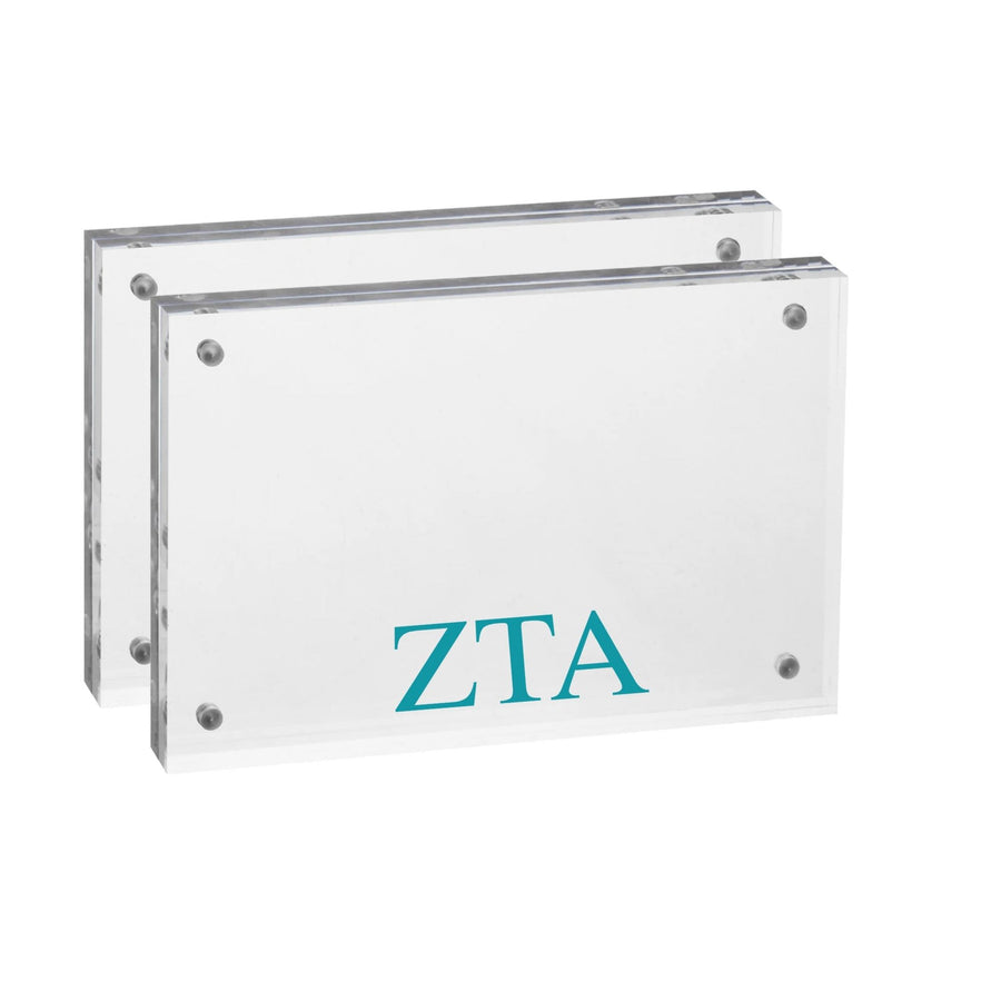 Zeta Tau Alpha - Sorority Greek Letter Acrylic Magnetic Frame