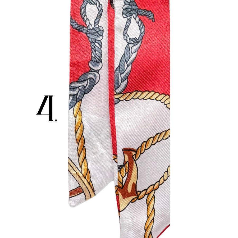 Alpha Delta Pi - Tie Scarf with Sorority Greek Slide