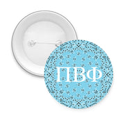 Sorority Pin-back Buttons - Bandana with Greek Letters