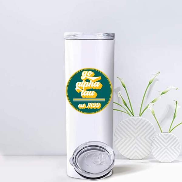 Alpha Tau - Sorority Tumbler - Go Sorority Design