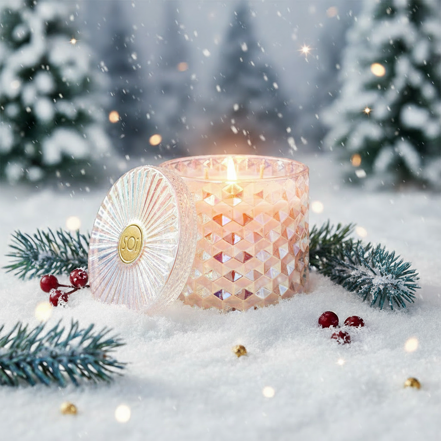 Winter Wonderland 15oz IRIDESCENT Shimmer Candle(Iridescent)