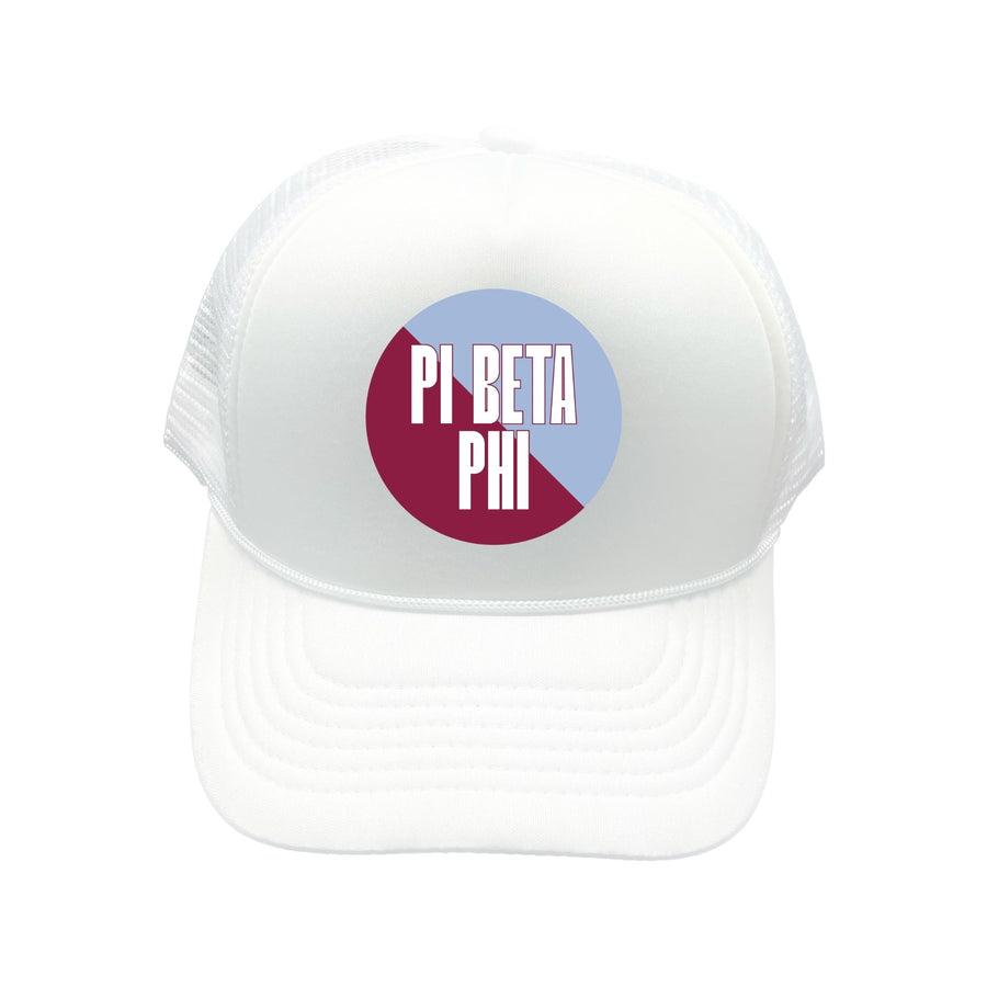 Pi Phi Trucker Hat - Choose Your Design/Style