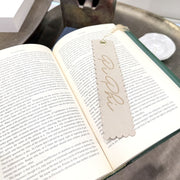 Sorority Scalloped Faux Suede Bookmarks