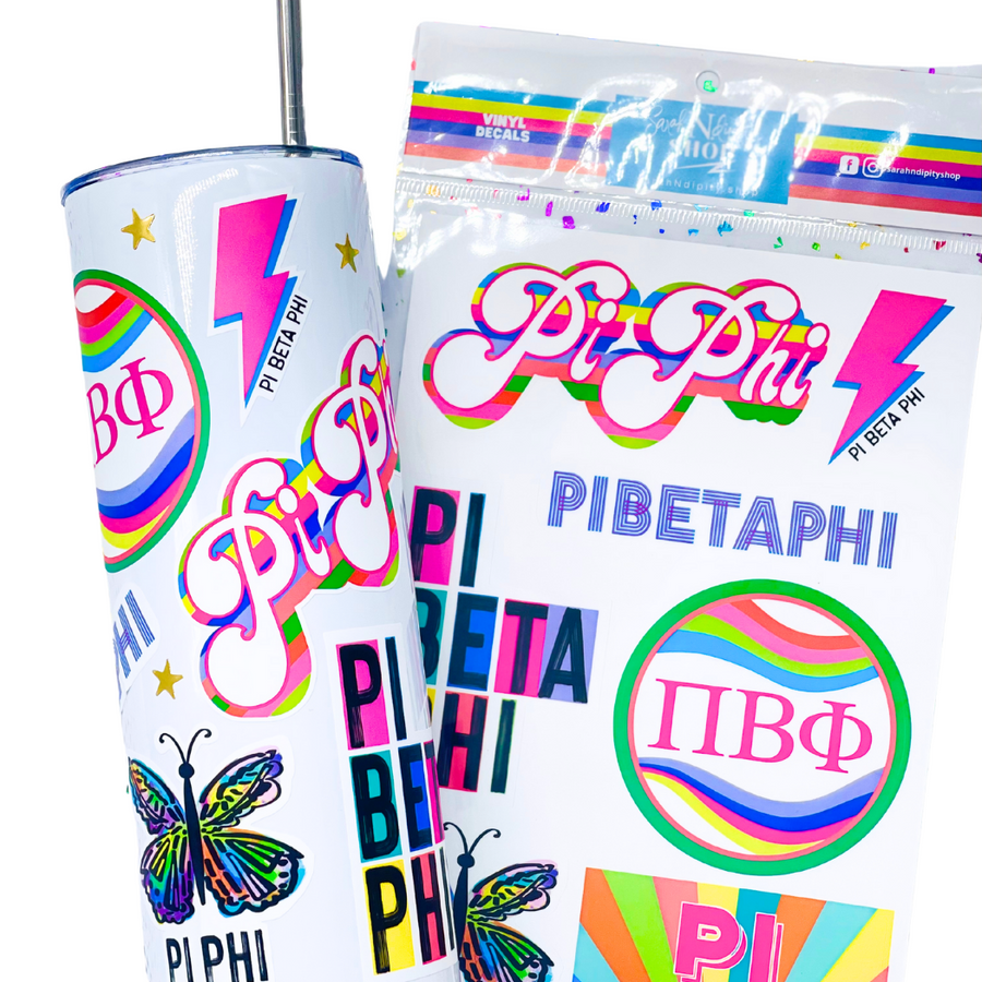 Vinyl Decal Sheet - Pi Beta Phi