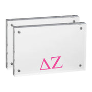 Delta Zeta - Sorority Greek Letter Acrylic Magnetic Frame