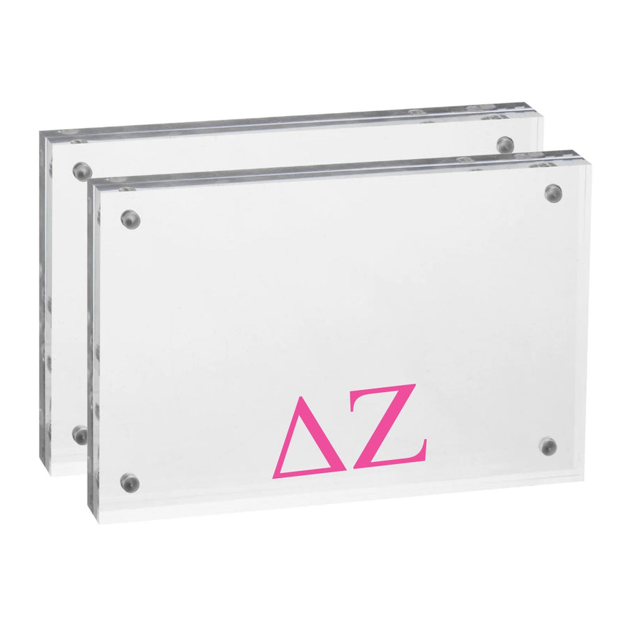 Delta Zeta - Sorority Greek Letter Acrylic Magnetic Frame