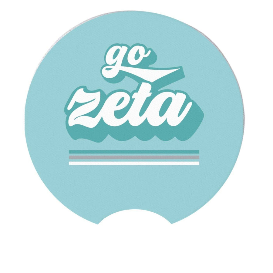 Zeta - Sorority Car Coasters - Go Design