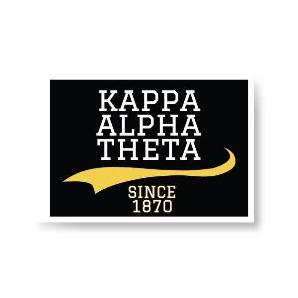 Theta - Sorority Sticker - Collegiate Design