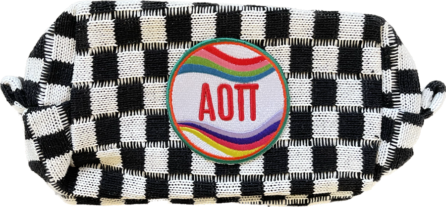 Alpha O - Sorority Checker Cosmetic Bag