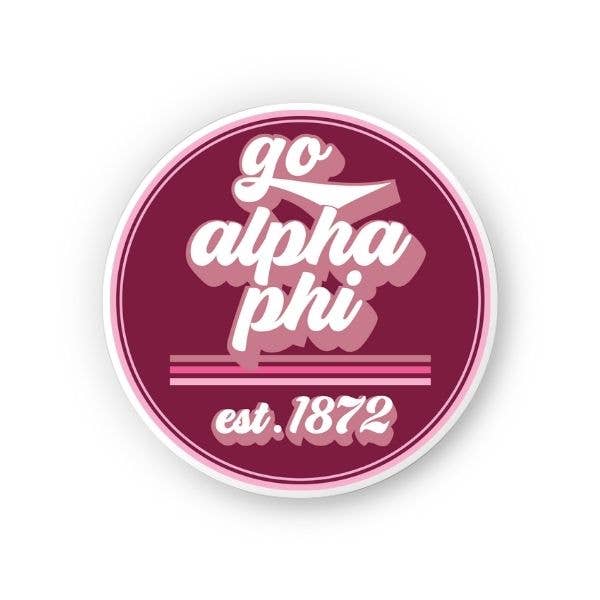 Alpha Phi - Sorority Sticker - Go Design