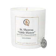 Love & Light Prayer Candle - St. Theresa " Little Flower"