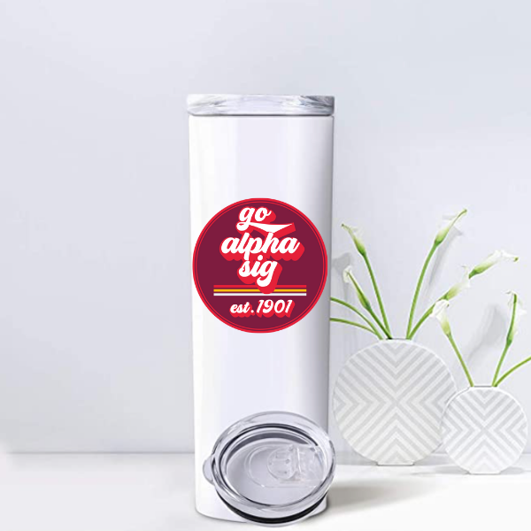 Alpha Sig - Sorority Tumbler - Go Sorority Design