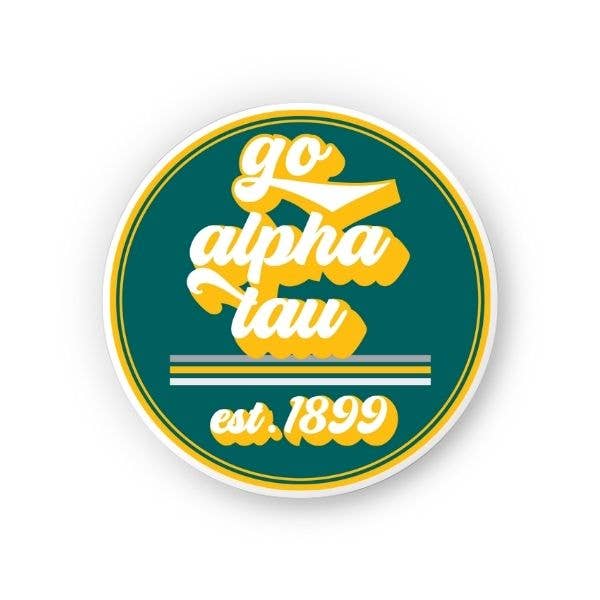 Alpha Tau - Sorority Sticker - Go Design