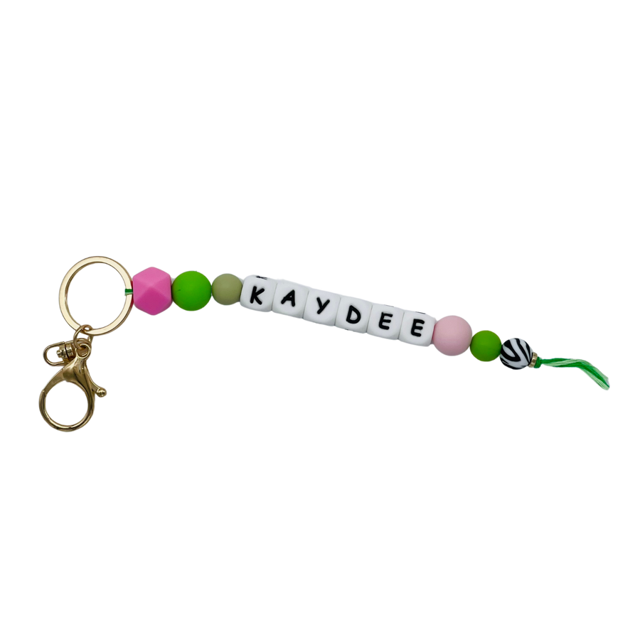 Silicone Beaded Keychain - Kappa Delta