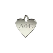 Sorority Engraved Acrylic Heart Charm