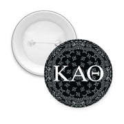 Sorority Pin-back Buttons - Bandana with Greek Letters