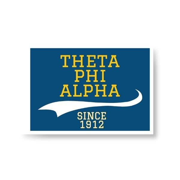 Theta Phi - Sorority Sticker - Collegiate Design