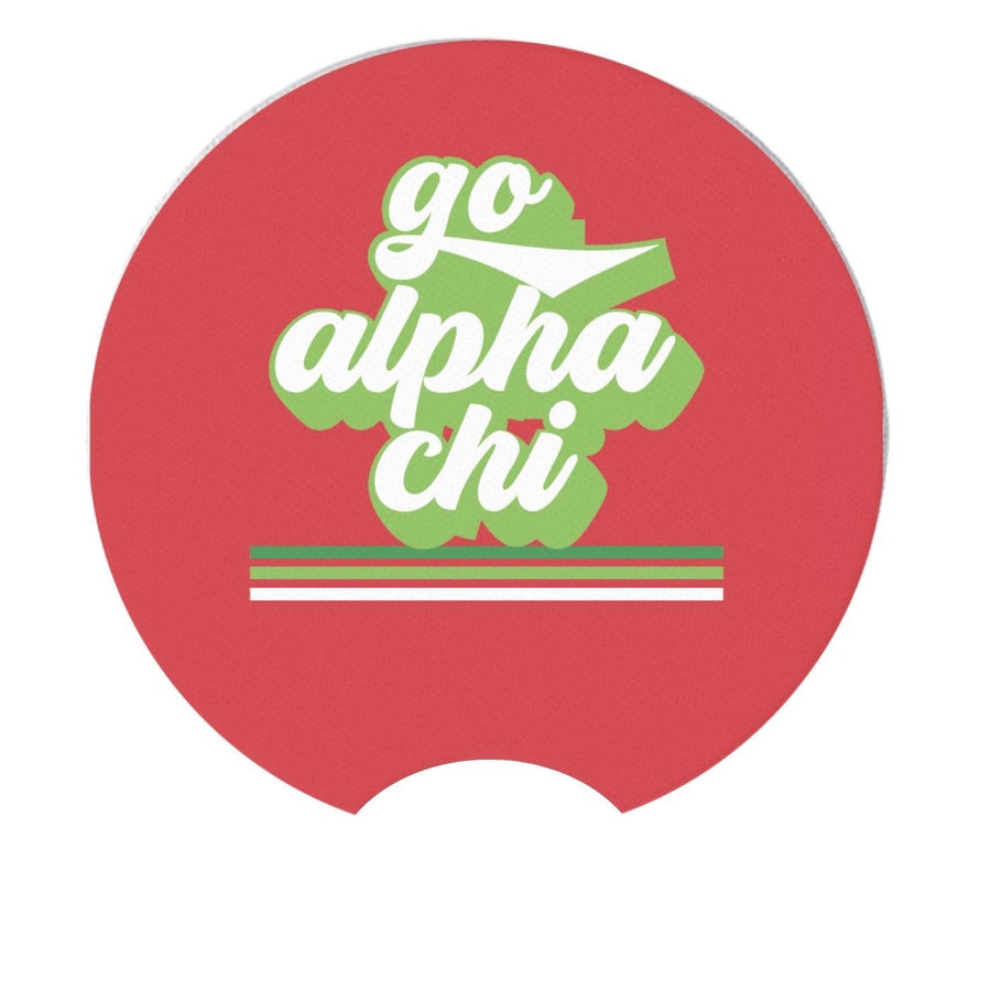 Alpha Chi - Sorority Car Coasters - Go Design