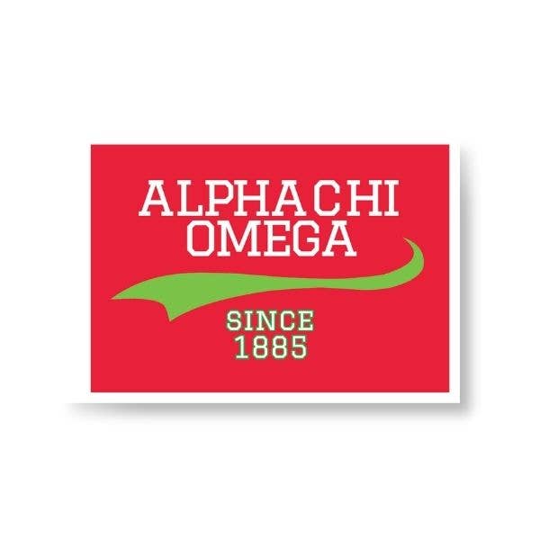 Alpha Chi - Sorority Sticker - Collegiate Design
