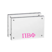 Pi Beta Phi - Sorority Greek Letter Acrylic Magnetic Frame