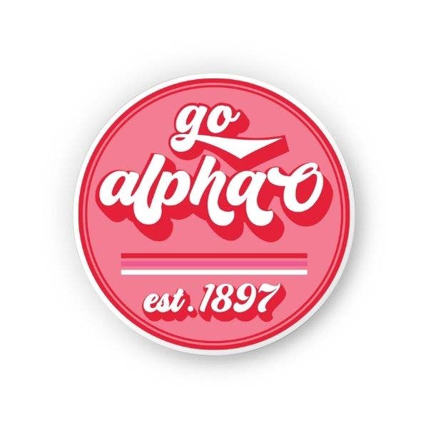 Alpha O - Sorority Sticker - Go Design