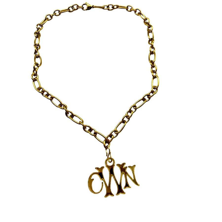 Monogram Charm - with or without scarf necklace