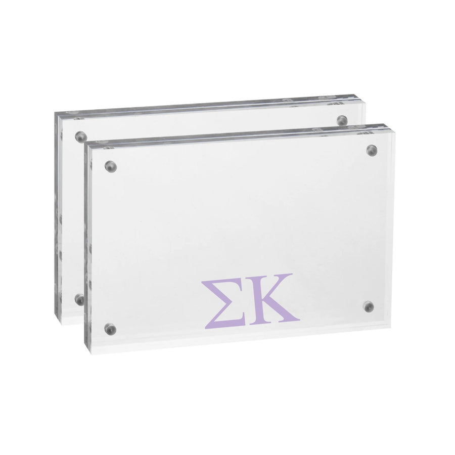 Sigma Kappa - Sorority Greek Letter Acrylic Magnetic Frame