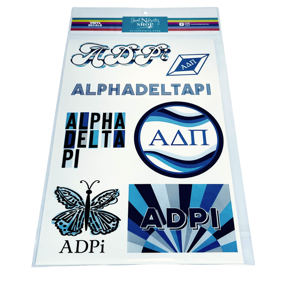 ADPi - Sorority Vinyl Decal Sheets