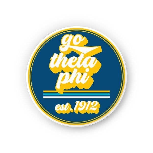 Theta Phi - Sorority Sticker - Go Design