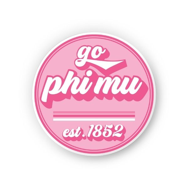 Sorority Vinyl Stickers - Go Sorority Design