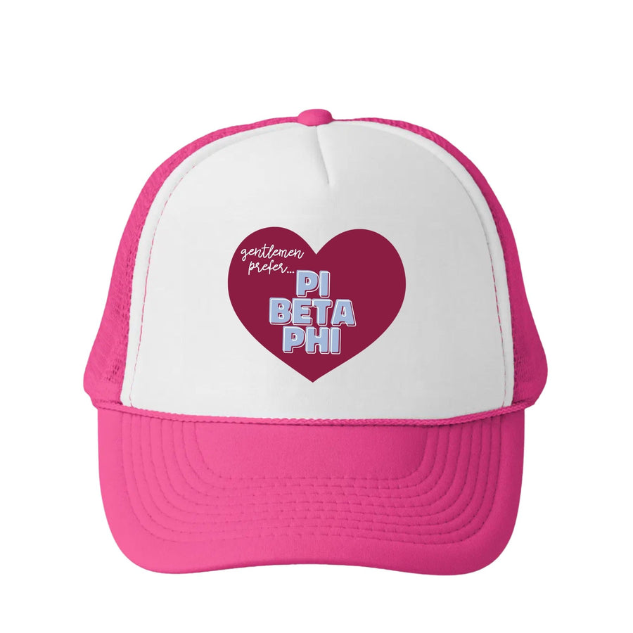 Pi Phi Trucker Hat - Gentlemen Prefer Design