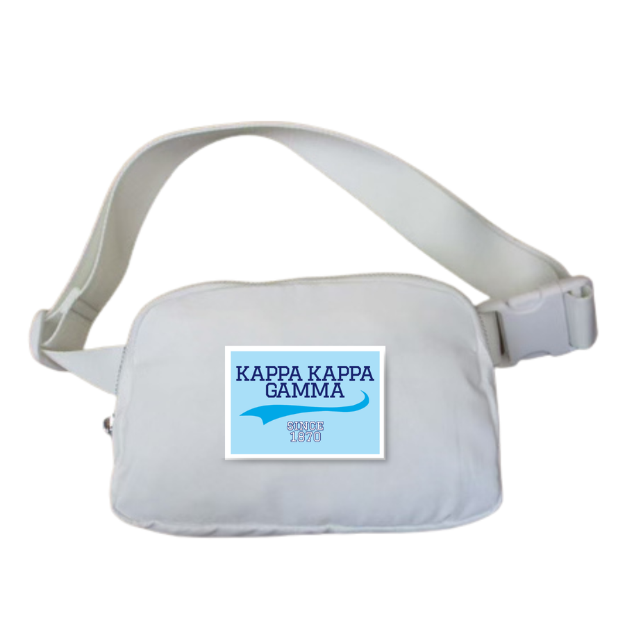 Kappa - Sorority Belt Bag w/ Collegiate Patch