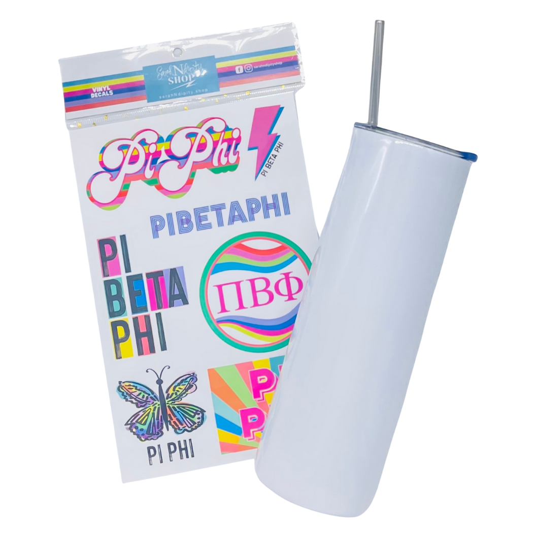 Vinyl Decal Sheet - Pi Beta Phi